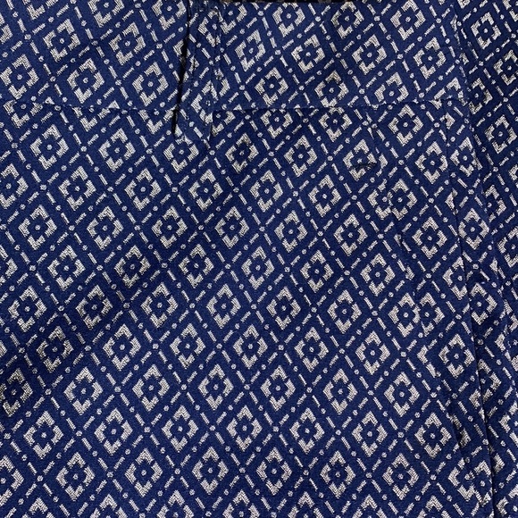 Gerard Darel Navy/Gold Jacquard Pants - Picture 6 of 6